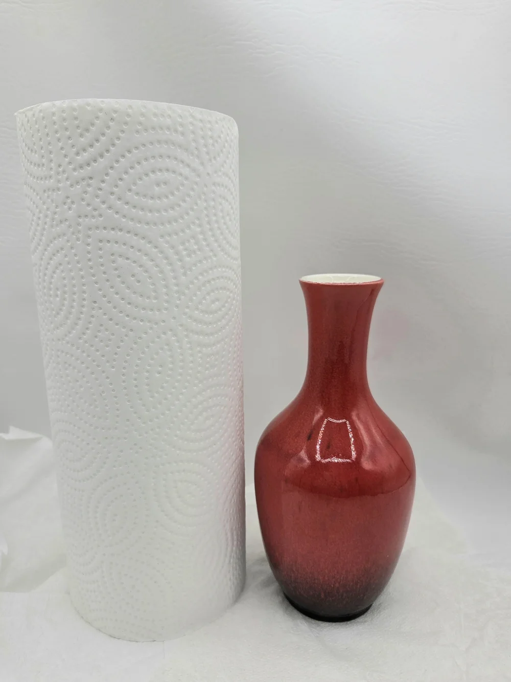 Vintage Royal Haeger Pottery Red Ombre Vase 8